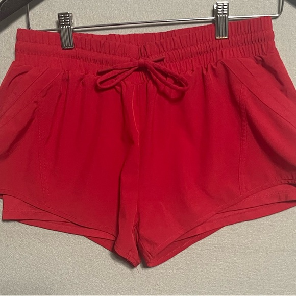 ZYIA Womens Red Active VELOCITY SHORTS Sports Athletic Size Small - Picture 2 of 7
